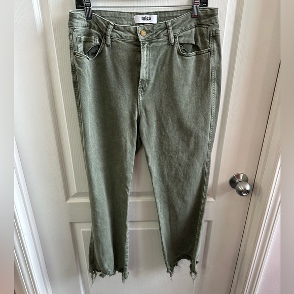 Mica Los Angeles Denim - Olive Ankle Jeans for Women